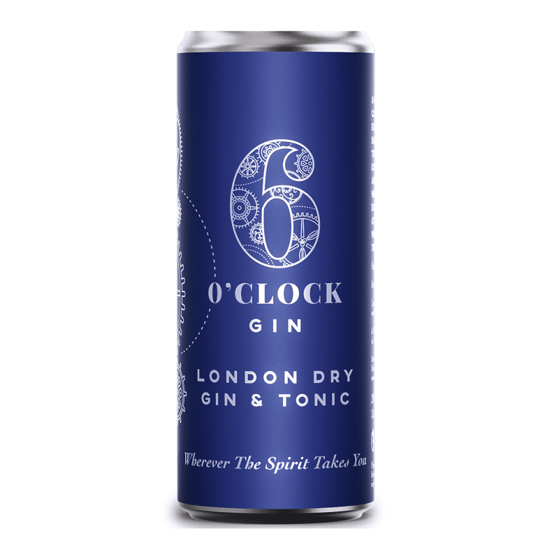 6 O'Clock London Dry Gin & Tonic Cocktail 4-Pack - ShopBourbon.com