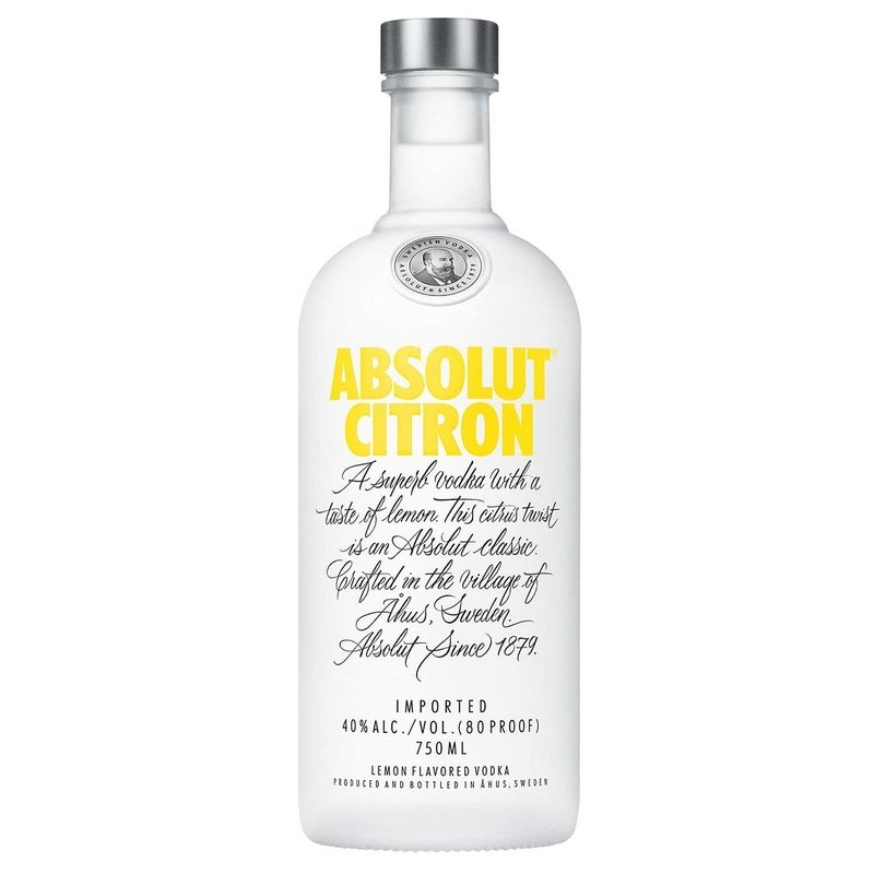 Absolut Citron Lemon Flavored Vodka - ShopBourbon.com