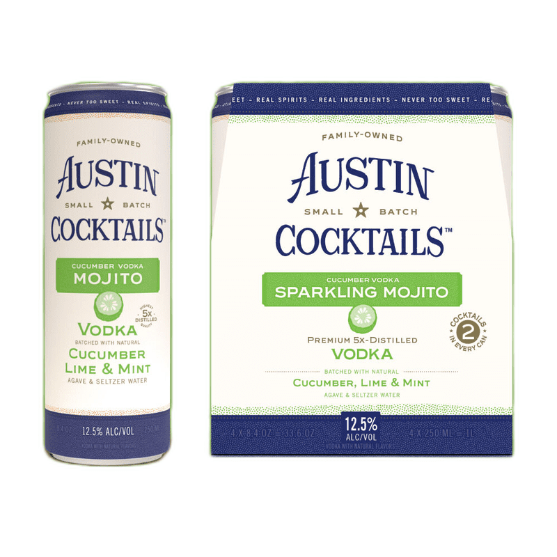 Austin Cocktails Sparkling Cucumber Vodka Mojito 4-Pack - ShopBourbon.com
