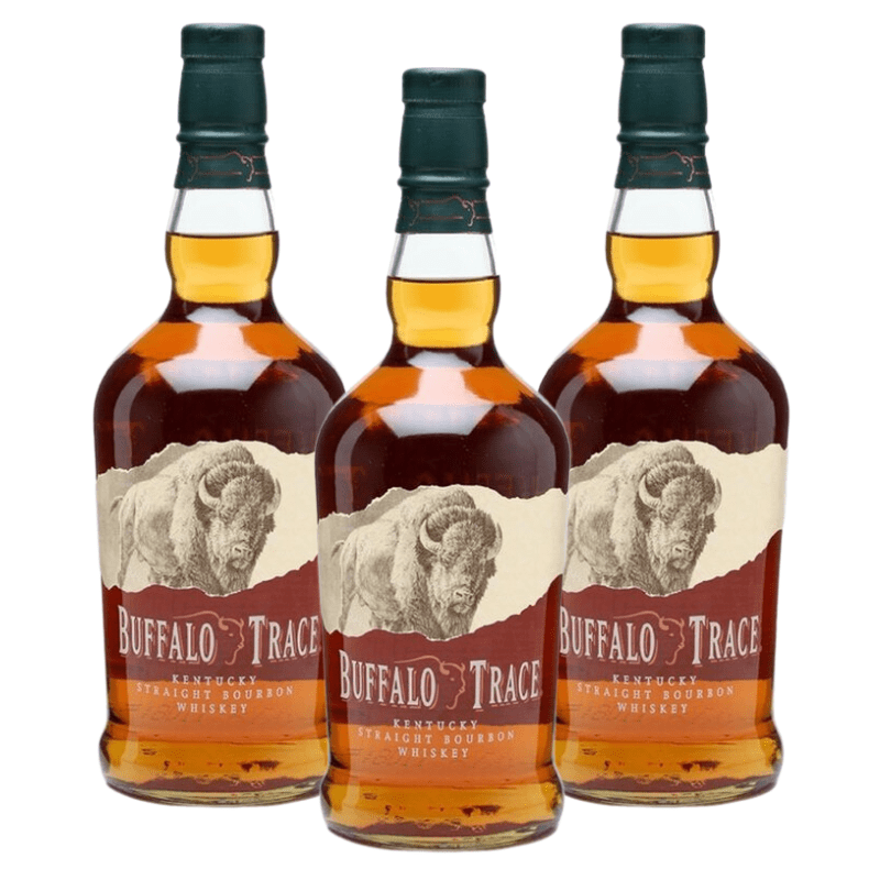 Buffalo Trace Kentucky Straight Bourbon Whiskey 1 Liter 3 Pack - ShopBourbon.com
