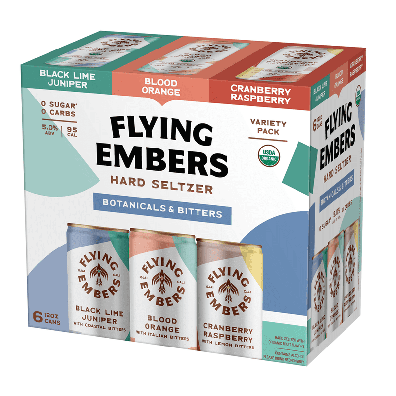 Flying Embers Botanicals & Bitters Hard Seltzer Variety 6-Pack - ShopBourbon.com