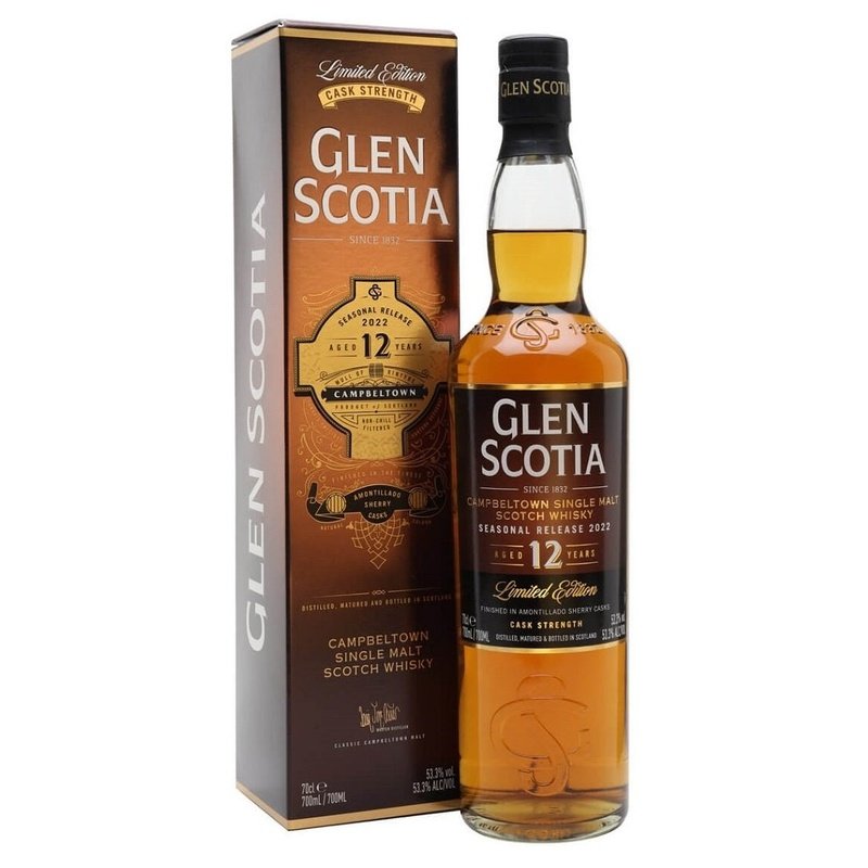 Glen Scotia 12 Year Old Amontillado Sherry Cask 2022 Campbeltown Single Malt Scotch Whisky - ShopBourbon.com