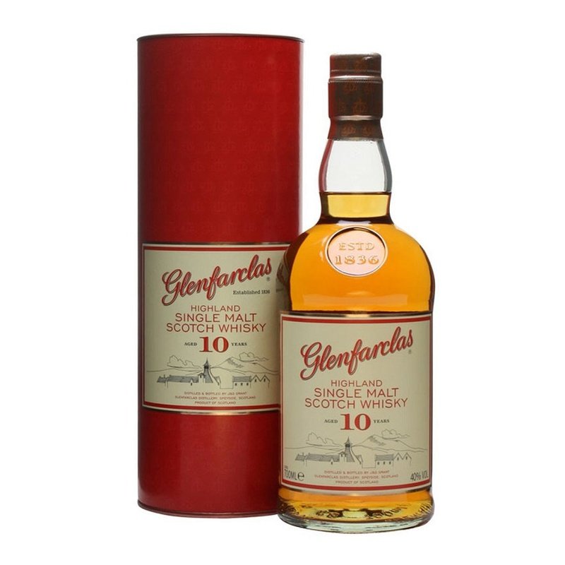 Glenfarclas 10 Year Old Single Highland Malt Scotch Whisky - ShopBourbon.com