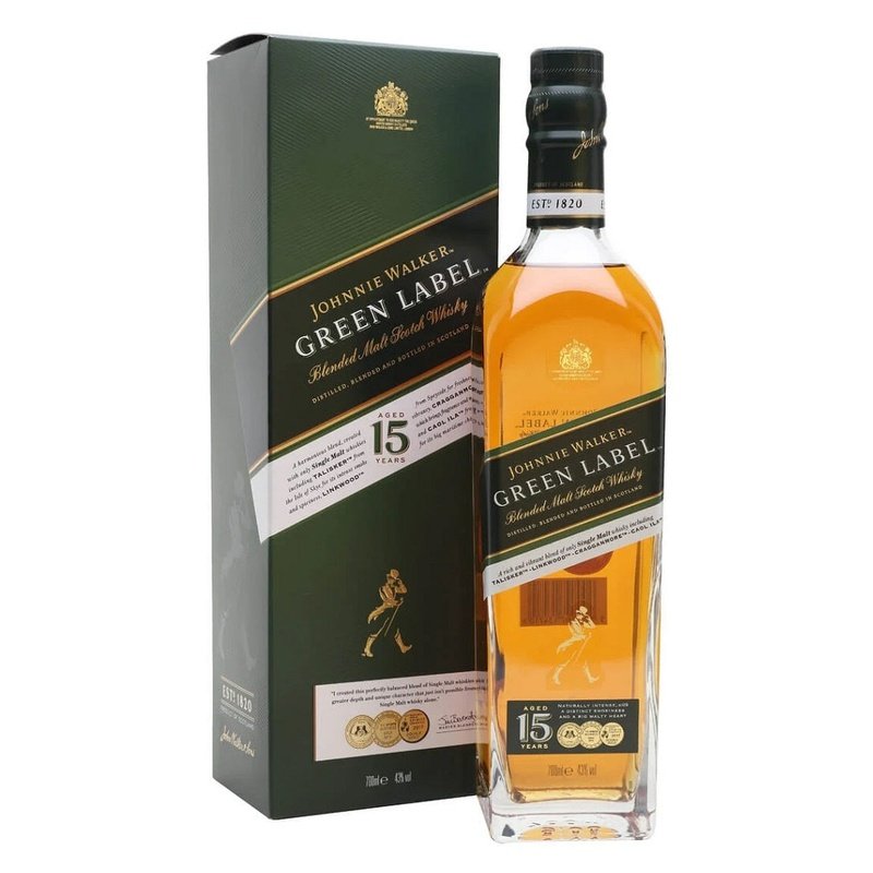 Johnnie Walker Green Label 15 Year Old Blended Malt Scotch Whisky - ShopBourbon.com