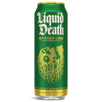 Liquid Death Severed Lime Flavored Sparkling Water - ShopBourbon.com