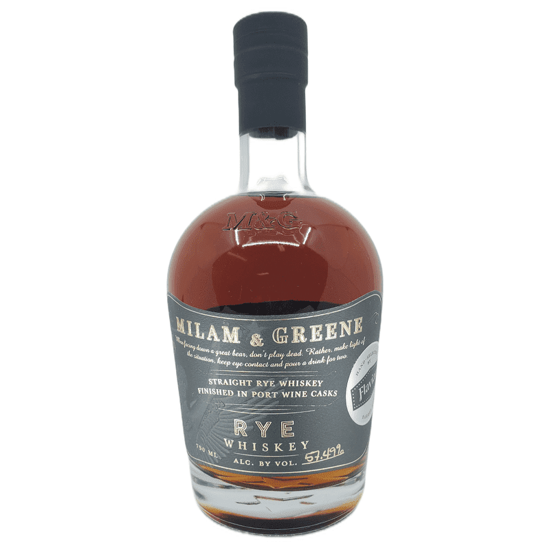 Milam & Greene 'Flaviar Private Barrel' Port Cask Finish Straight Rye Whiskey - ShopBourbon.com