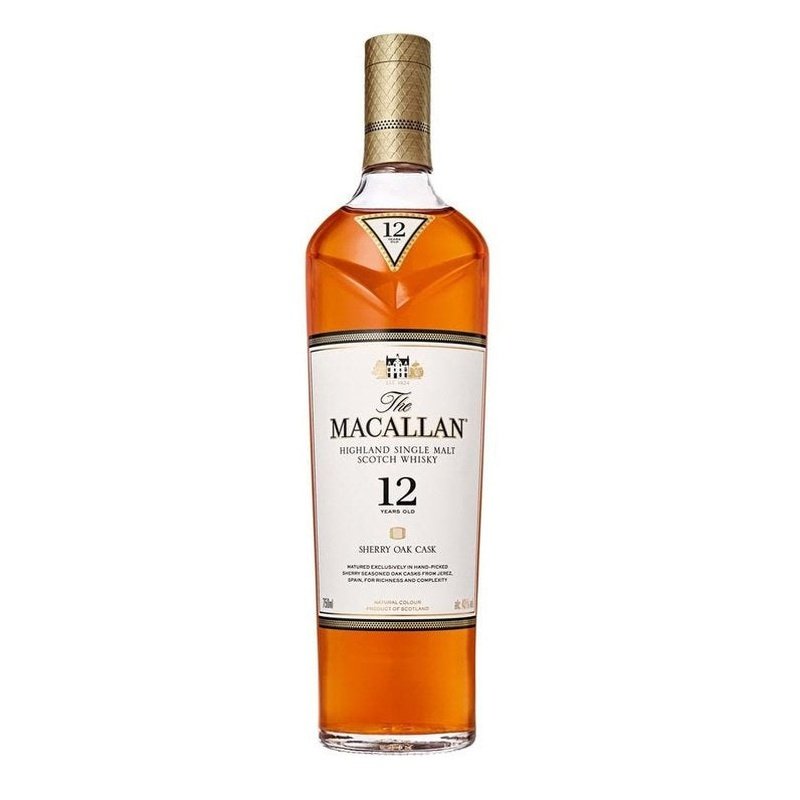 The Macallan 12 Year Old Sherry Oak Cask Highland Single Malt Scotch Whisky - ShopBourbon.com