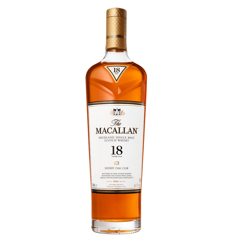 The Macallan 18 Year Old Sherry Oak Cask Highland Single Malt Scotch Whisky - ShopBourbon.com