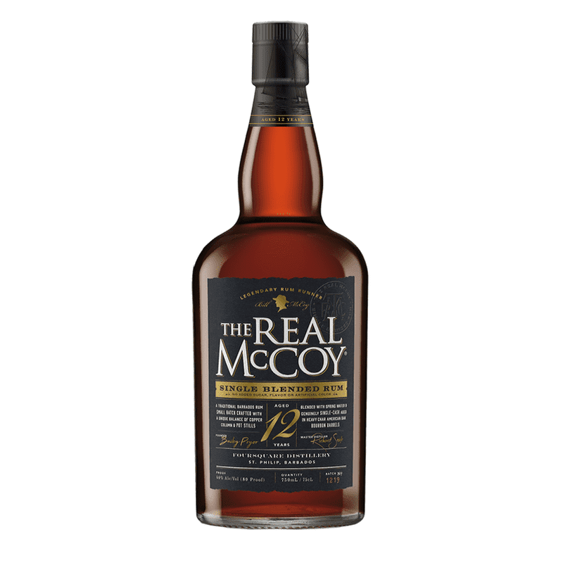The Real McCoy 12 Year Old Single Blended Rum - ShopBourbon.com