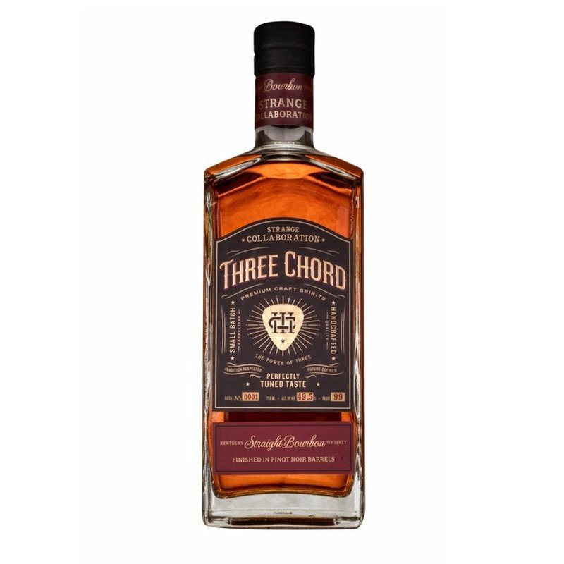 Three Chord Strange Collaboration Pinot Noir Barrels Finish Kentucky Straight Bourbon Whiskey - ShopBourbon.com