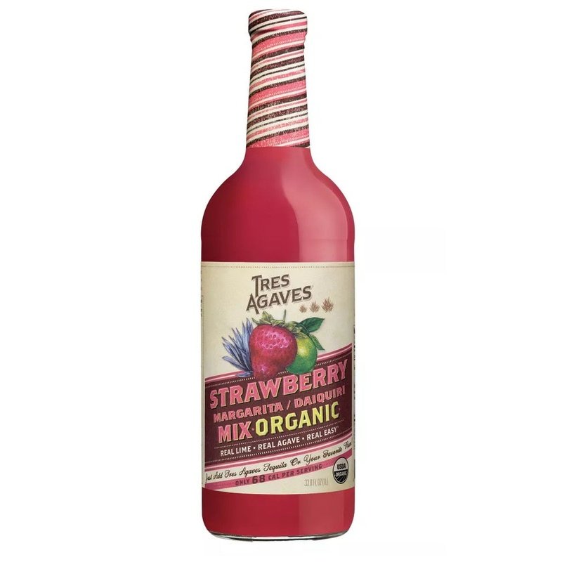 Tres Agaves Organic Strawberry Margarita-Daiquiri Mix Liter - ShopBourbon.com