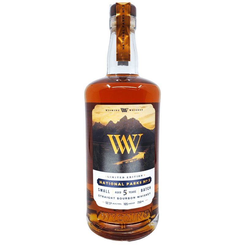 Wyoming Whiskey National Parks No. 3 Small Batch 5 Year Old Straight Bourbon Whiskey - ShopBourbon.com