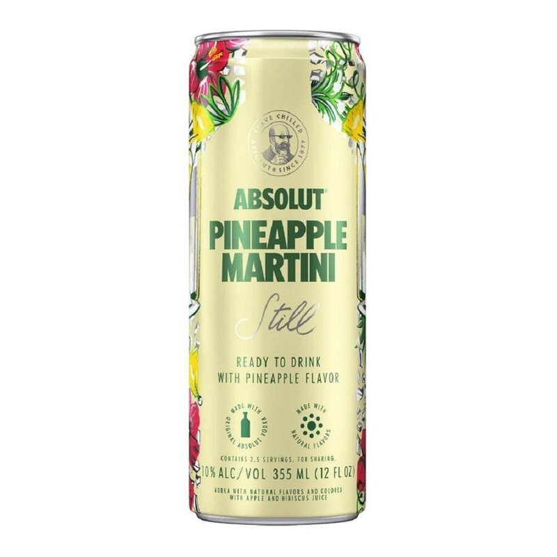 Absolut Pineapple Martini Cocktail 4-Pack - ShopBourbon.com