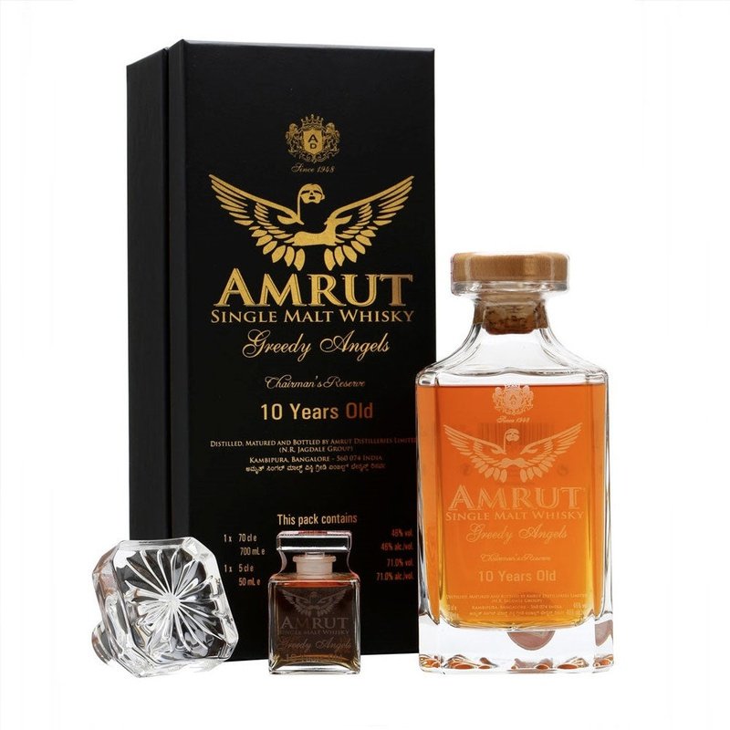 Amrut Greedy Angels 10 Year Old Chairman's Reserve Indian Single Malt Whisky - ShopBourbon.com