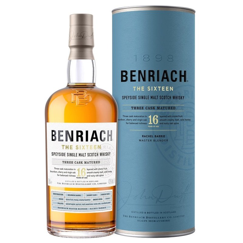 Benriach 16 Year Old 'The Sixteen' Three Cask Matured Speyside Single Malt Scotch Whisky - ShopBourbon.com