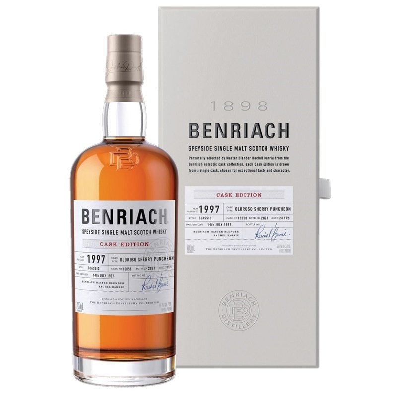 Benriach 1997 Cask #15058 Oloroso Sherry Puncheon 24 Year Old Speyside Single Malt Scotch Whisky - ShopBourbon.com