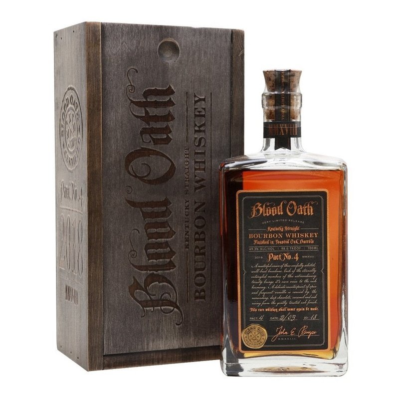 Blood Oath Pact No. 4 Toasted Oak Barrels Finish Kentucky Straight Bourbon Whiskey - ShopBourbon.com