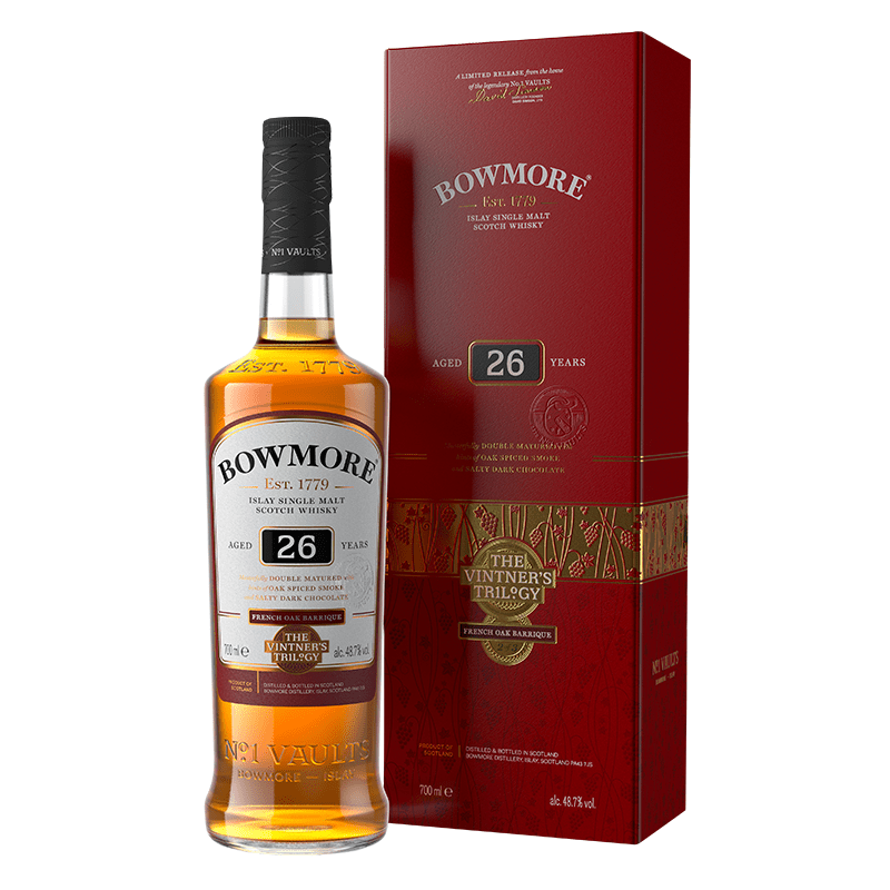 Bowmore 26 Year Old The Vintner’s Trilogy #2 French Oak Barrique Islay Single Malt Scotch Whisky - ShopBourbon.com