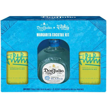Don Julio Blanco Tequila + 2 Filthy Margarita Mix Gift Set Pack - ShopBourbon.com
