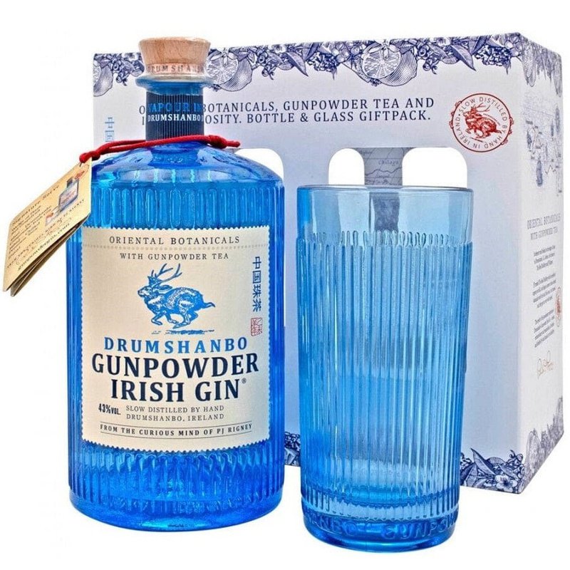 Drumshanbo Gunpowder Irish Gin w/ Glass Gift Set - ShopBourbon.com