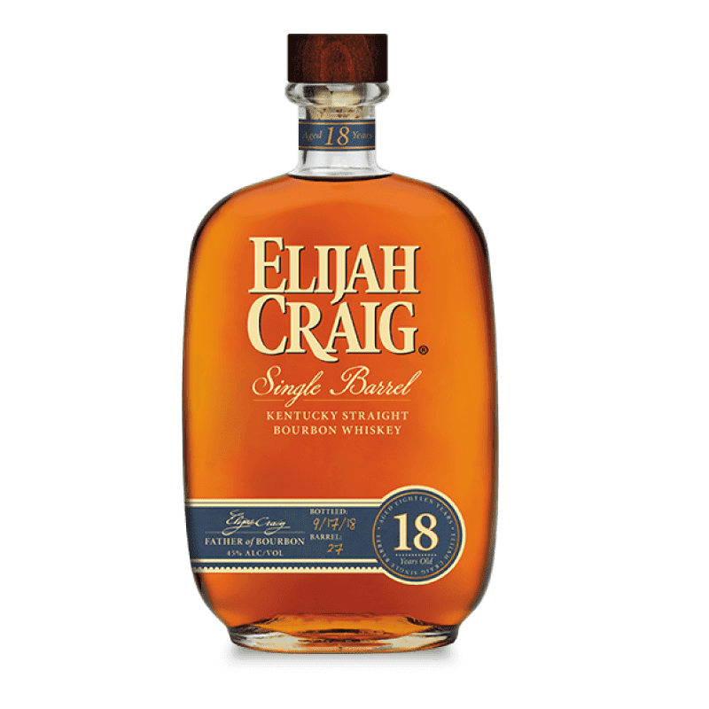 Elijah Craig 18 Year Old Single Barrel Kentucky Straight Bourbon Whiskey - ShopBourbon.com