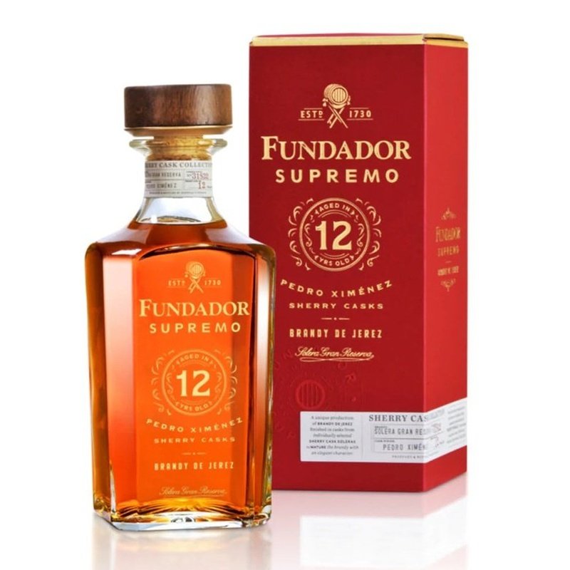 Fundador Supremo 12 Year Old Pedro Ximénez Sherry Casks Brandy de Jerez Liter - ShopBourbon.com