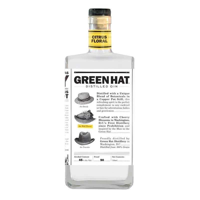 Green Hat Citrus-Floral Gin - ShopBourbon.com