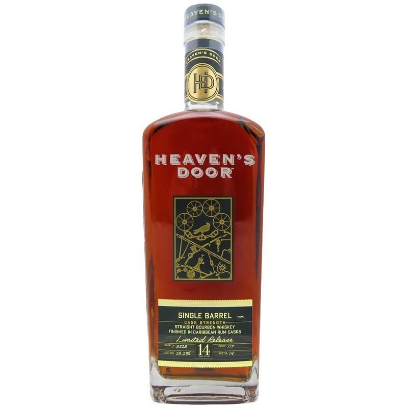 Heaven's Door Single Barrel Cask Strength Caribbean Rum Casks Finish Straight Bourbon Whiskey - ShopBourbon.com