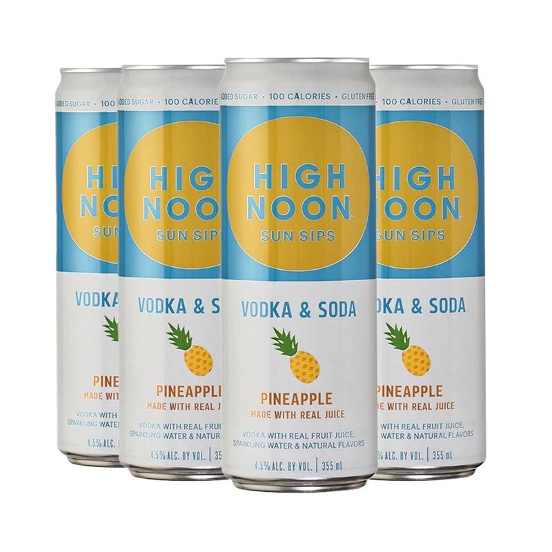 High Noon Pineapple Hard Seltzer 4-Pack - ShopBourbon.com