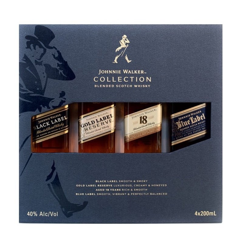 Johnnie Walker The Collection Blended Scotch Whisky Set 4-Pack - ShopBourbon.com