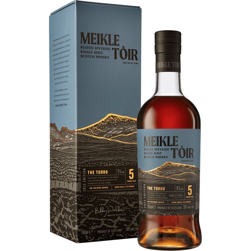 Meikle Toir 'The Turbo 2023 Edition' 5 Year Old Peated Speyside Single Malt Scotch Whisky - ShopBourbon.com