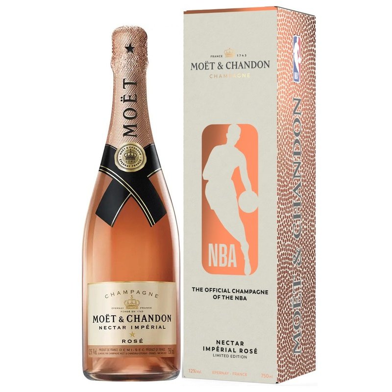 Moët & Chandon Nectar Impérial Rosé Champagne NBA Gift Box - ShopBourbon.com