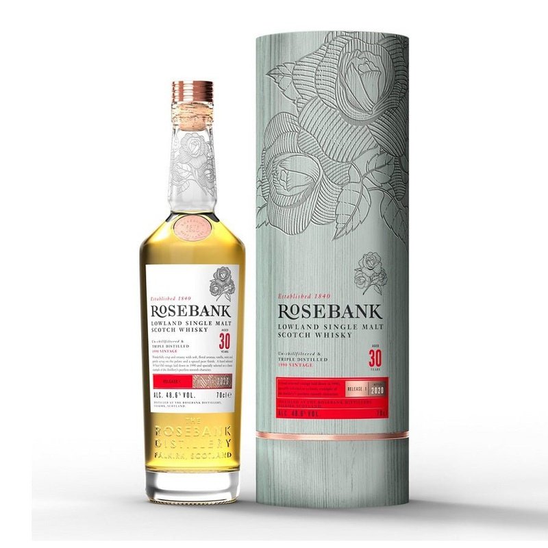 Rosebank 30 Year Old Lowland Single Malt Scotch Whisky - ShopBourbon.com