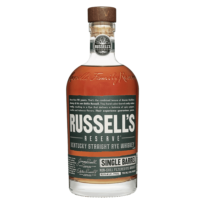 Russell's Reserve Single Barrel Kentucky Straight Rye Whiskey Green Label - ShopBourbon.com