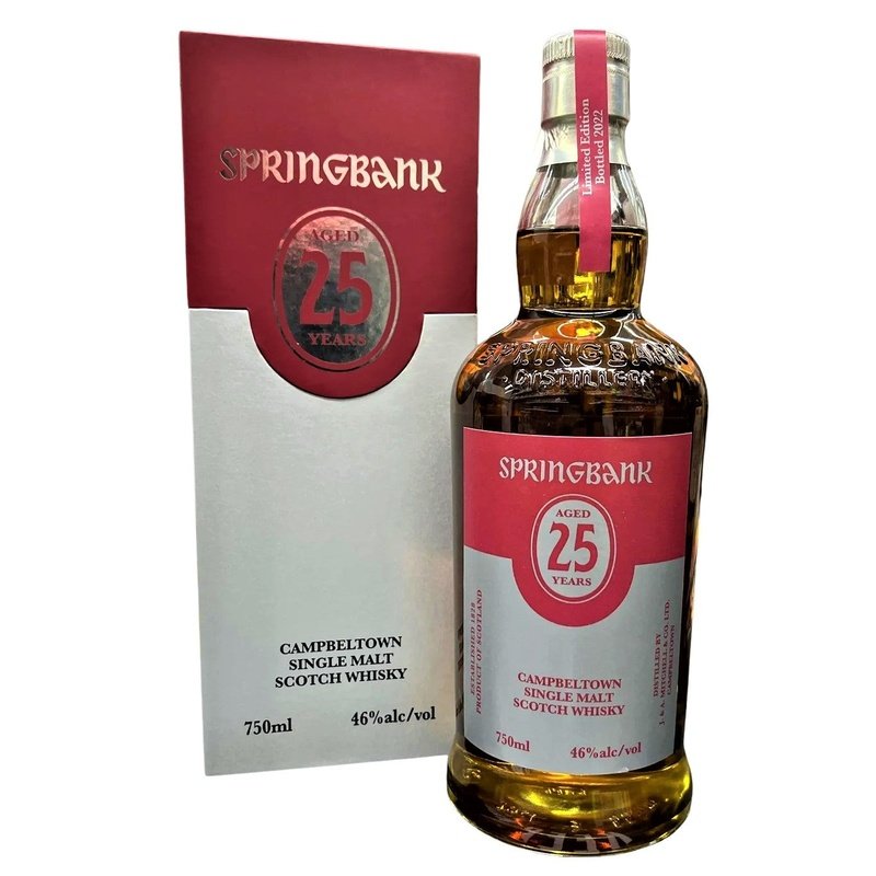 Springbank 25 Year Old 2022 Edition Campbeltown Single Malt Scotch Whiskey - ShopBourbon.com
