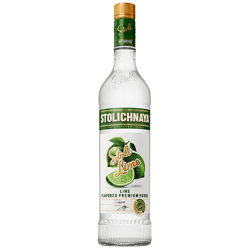 Stolichnaya Stoli Lime Flavored Vodka Liter - ShopBourbon.com