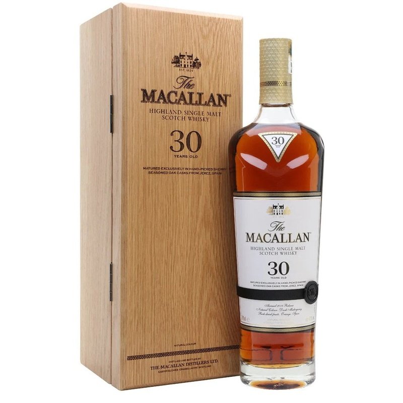 The Macallan 30 Years Old Sherry Oak Cask Highland Single Malt Scotch Whisky - ShopBourbon.com