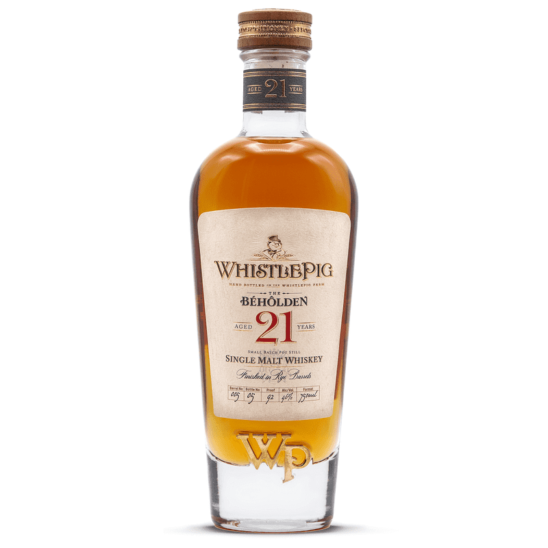 WhistlePig 21 Year Old 'The Beholden' Single Malt Whiskey - ShopBourbon.com