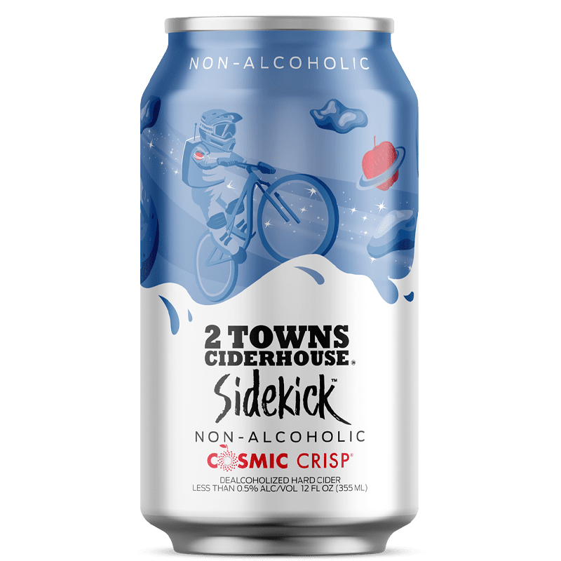 2 Towns Ciderhouse Sidekick Non Alcoholic Cosmic Crisp - ShopBourbon.com