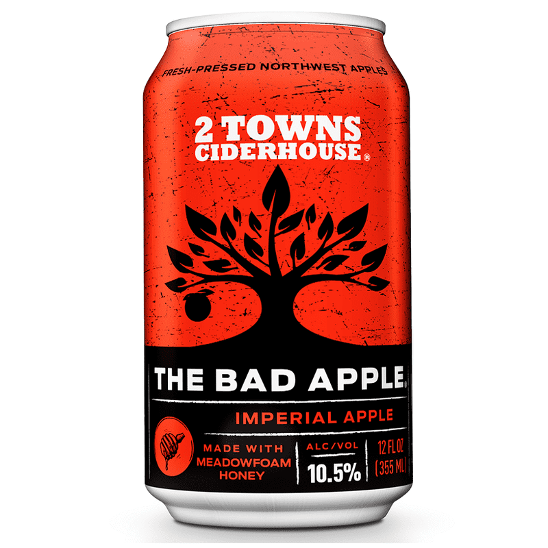 2 Towns Ciderhouse The Bad Apple Imperial Hard Cider 4-Pack - ShopBourbon.com