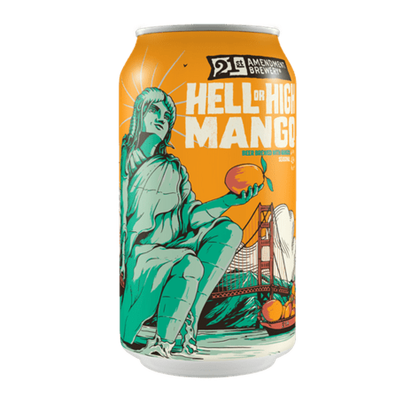 21st Amendment Brewery Hell or High Mango Wheat Beer 6-pack - ShopBourbon.com