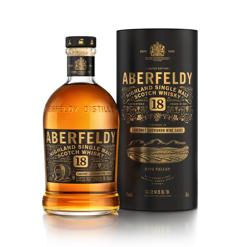 Aberfeldy 18 Year Old 'Cabernet Sauvignon Cask' Highland Single Malt Scotch Whisky - ShopBourbon.com