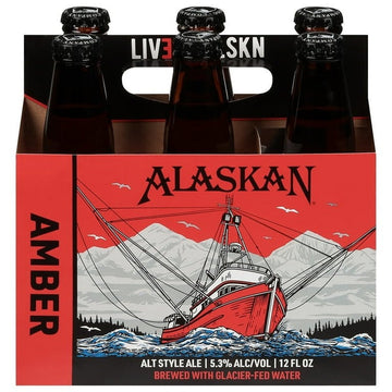 Alaskan Amber Ale 6-pack Bottles - ShopBourbon.com