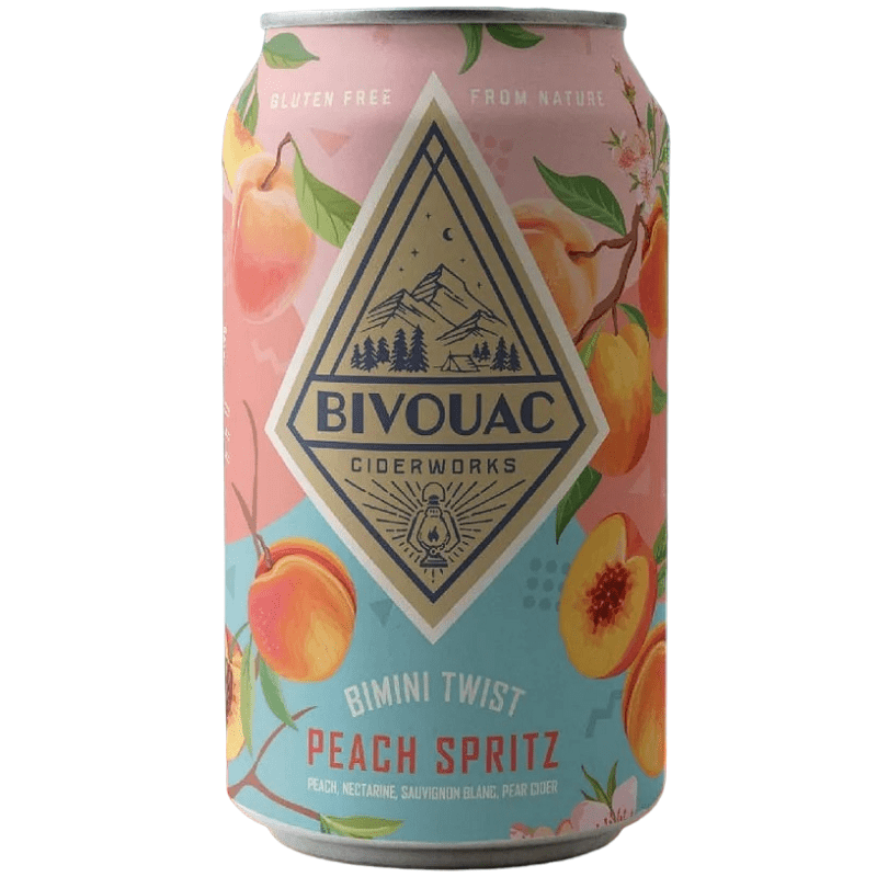 Bivouac Ciderworks 'Bimini Twist' Peach Spritz Cider 4-Pack - ShopBourbon.com