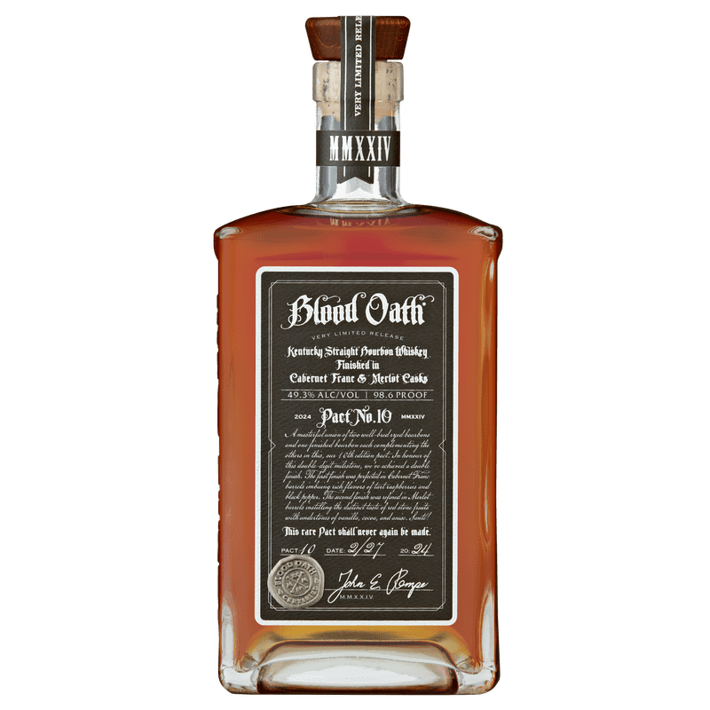 Blood Oath Pact No. 10 Cabernet Franc & Merlot Cask Finish Kentucky Straight Bourbon Whiskey - ShopBourbon.com