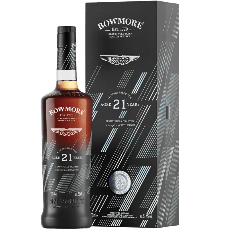 Bowmore x The Aston Martin Master's Selection No. 1 Vaults 21 Year Single Malt Scotch Whiskyy - ShopBourbon.com