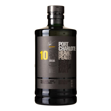 Bruichladdich Port Charlotte 10 Year Old Heavily Peated Islay Single Malt Scotch Whisky - ShopBourbon.com