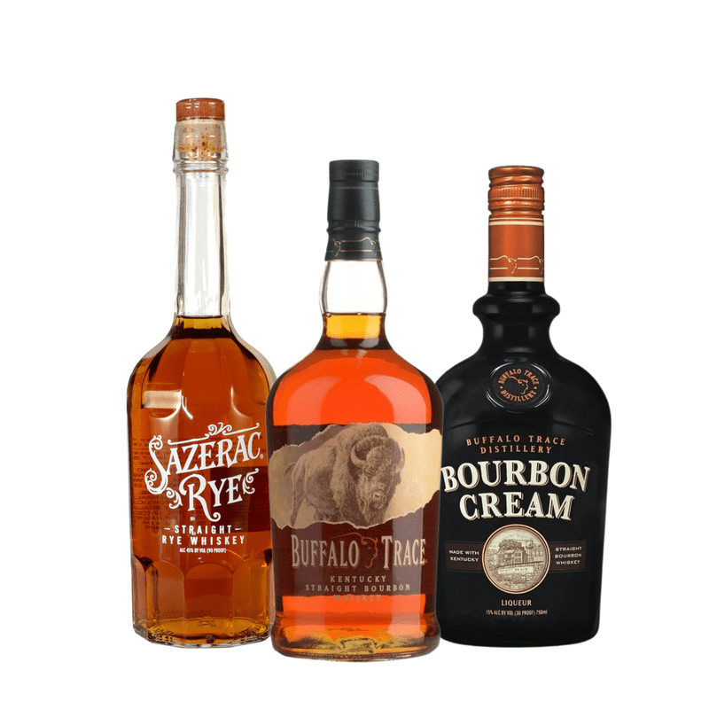 Buffalo Trace 1L, Sazerac Rye, & Buffalo Trace Cream Bundle - ShopBourbon.com