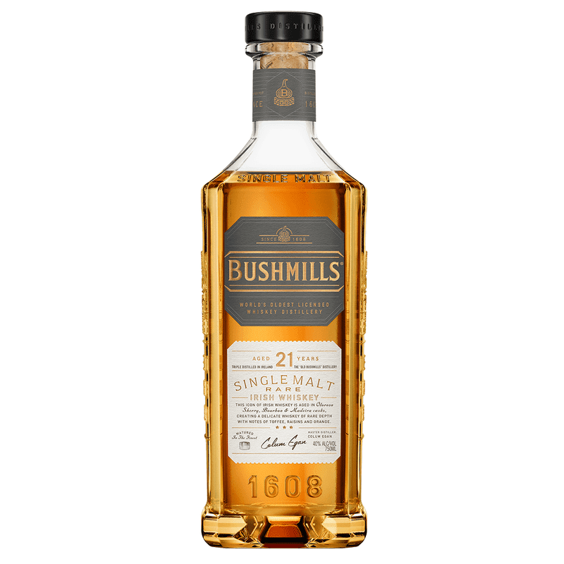 Bushmills 21 Year Old Single Malt Rare Irish Whiskey - ShopBourbon.com