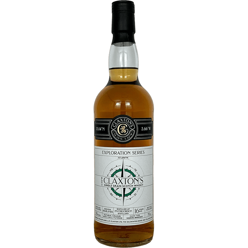 Claxton's Invergordon 2006 16 Year Old Madeira Barrique Cask Single Grain Scotch Whisky - ShopBourbon.com